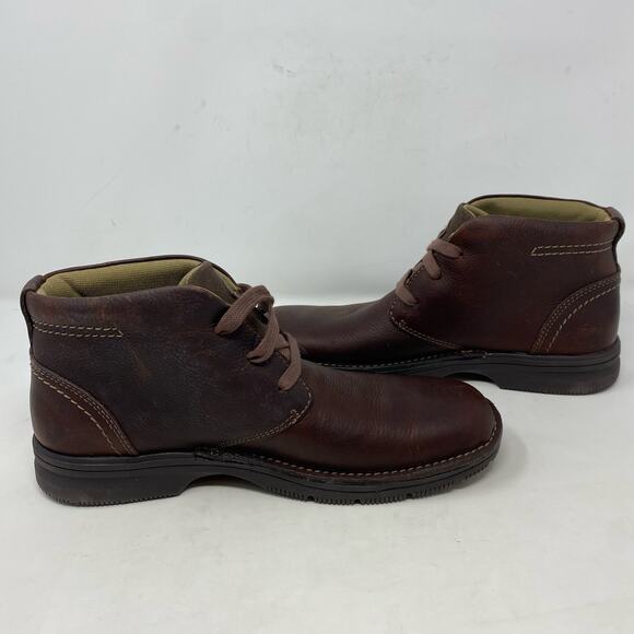 Clarks Senner Ave Boot Booties Brown Mens Size 8 - Picture 6 of 8